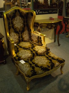 CHA. 07 Wing Chair, set ( gold leaf ) 2