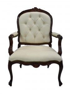 Palais Lounge Chair.Antique.PVC Clementine Cream