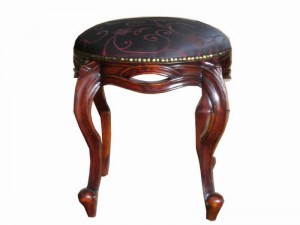 WJ. FC stool ( antique.korea black&red A )